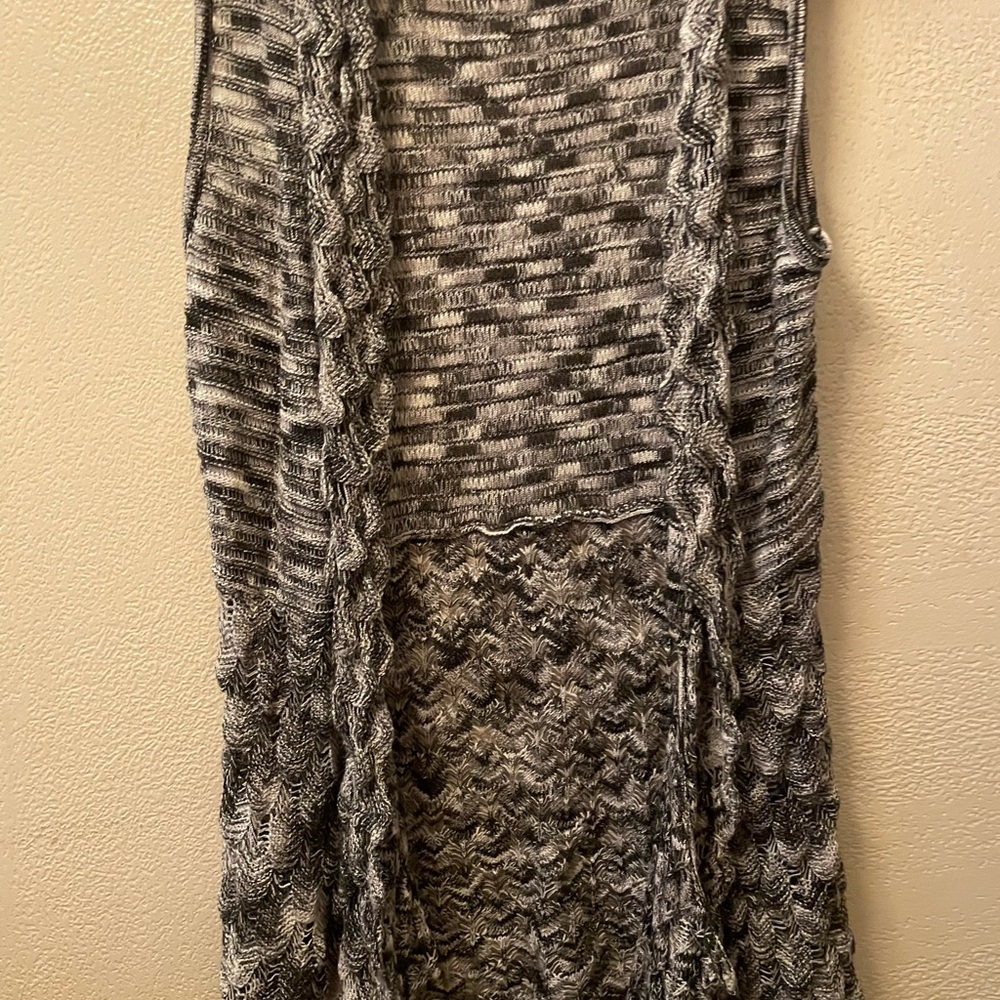 Sweater size small and black slide on dress shoes 👠 size 6